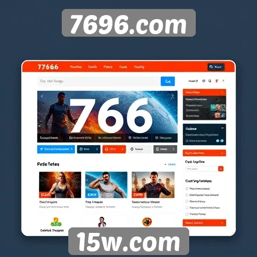 Análise da interface do usuário do site 7696.com
